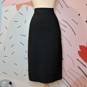 Y2K BCBG Max Azria “Bandage” Pencil Skirt in Black